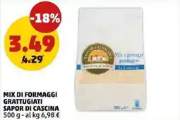 PENNY Mix di formaggi gratuggiati Sapor di Cascina offerta