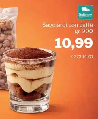 Savoiardi con caffè