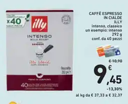 Conad Superstore Caffè espresso in cialde illy intenso offerta
