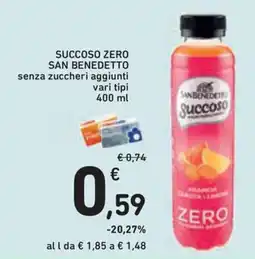 Conad Superstore Succoso zero San Benedetto offerta