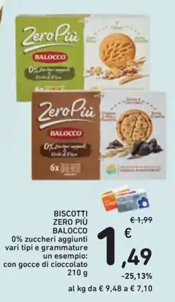 Conad Superstore Biscotti Zero Più Balocco offerta
