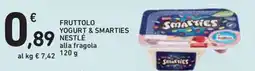 Conad Superstore Fruttolo yogurt & smarties Nestlé alla fragola offerta
