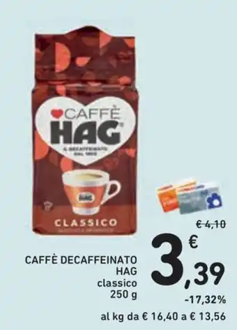 Caffè decaffeinato Hag classico