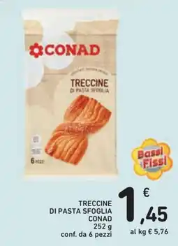 Conad Superstore Treccine di pasta sfoglia Conad offerta