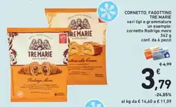 Conad Superstore Cornetto, fagottino Tre Marie offerta
