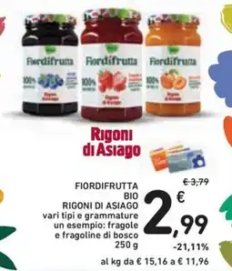 Conad Superstore Fiordifrutta bio rigoni di asiago offerta