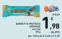 Conad Superstore Barretta proteica Grenade offerta
