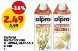 PENNY Bevanda senza zuccheri all'avena, mandorla Alpro offerta