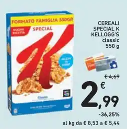 Conad Superstore Cereali Special K Kellogg's classic offerta