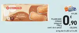Conad Superstore Plumcake integrali Conad offerta