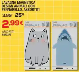 Bricofer Lavagna magnetica design animali con pennarello assortiti Scatto offerta