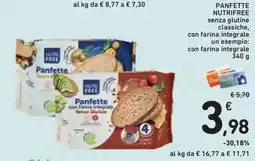 Conad Superstore Panfette NutriFree senza glutine classiche, con farina integrale offerta