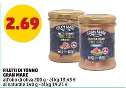 PENNY Filetti di tonno Gran Mare offerta