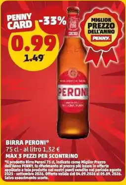 PENNY Birra Peroni offerta