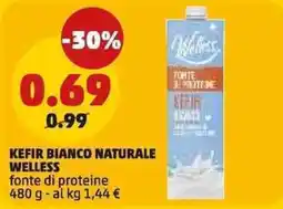 PENNY Kefir bianco naturale Welless offerta