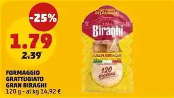 PENNY Formaggio grattugiato Gran Biraghi offerta