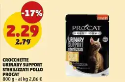 PENNY Crocchette urinary support sterilizzati pollo Procat offerta
