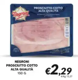 Supermercati Visotto Negroni prosciutto cotto alta qualità offerta