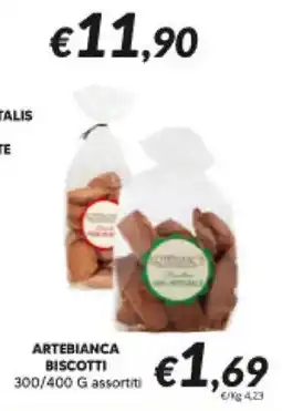 Supermercati Visotto Artebianca biscotti offerta