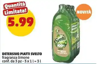 Detersivo piatti Svelto fragranza limone