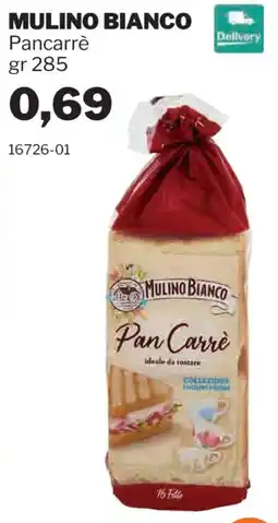 GrosMarket Mulino Bianco Pancarrè offerta