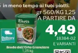GrosMarket Knorr Brodo dell'Orto Granulare offerta