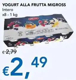 Migross Supermercati e Market Yogurt alla frutta Migross offerta