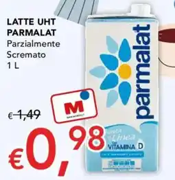Migross Supermercati e Market Latte UHT Parmalat Parzialmente Scremato offerta