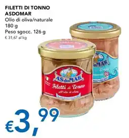 Migross Supermercati e Market Filetti di Tonno ASDOMAR offerta