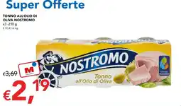Migross Supermercati e Market Tonno all'Olio di Oliva Nostromo offerta