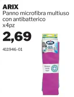 GrosMarket Panno microfibra multiuso con antibatterico ARIX offerta