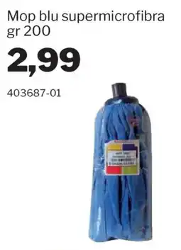 GrosMarket Mop blu supermicrofibra offerta
