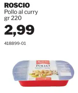 GrosMarket Roscio Pollo al curry offerta