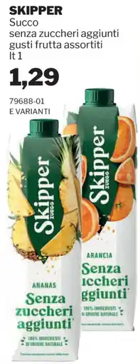 GrosMarket Skipper Succo senza zuccheri aggiunti offerta