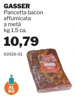 GrosMarket Pancetta bacon affumicata GASSER offerta