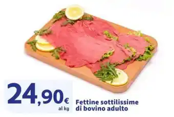 Fettine sottilissime di bovino adulto