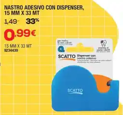 Bricofer Nastro adesivo con dispenser Scatto offerta