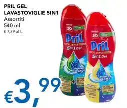 Migross Supermercati e Market Pril Gel Lavastoviglie 5in1 offerta