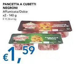 Migross Supermercati e Market Pancetta a cubetti Negroni offerta