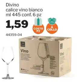 GrosMarket Divino calice vino bianco offerta