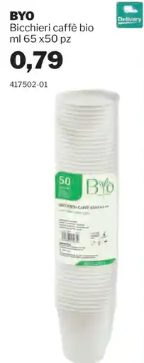 GrosMarket Bicchieri caffè bio BYO offerta