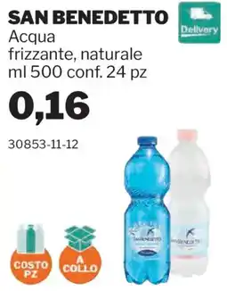GrosMarket Acqua frizzante naturale San Benedetto offerta