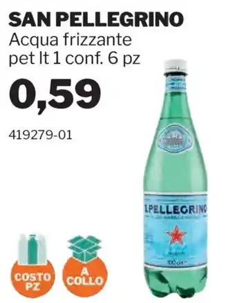 GrosMarket Acqua frizzante San Pellegrino offerta