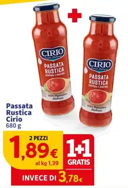 Sigma Passata Rustica Cirio offerta
