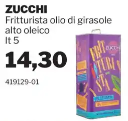 GrosMarket Fritturista olio di girasole alto oleico Zucchi offerta