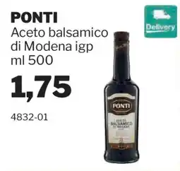 GrosMarket Aceto balsamico di Modena igp Ponti offerta