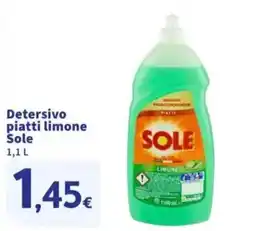 Sigma Detersivo piatti limone Sole offerta
