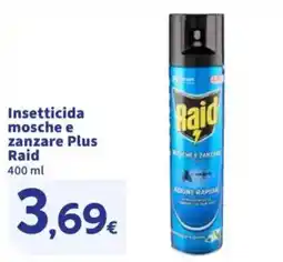 Sigma Insetticida mosche e zanzare Plus Raid offerta