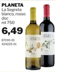 GrosMarket La Segreta bianco, rosso doc offerta