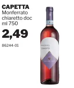 GrosMarket Capetta Monferrato chiaretto doc offerta